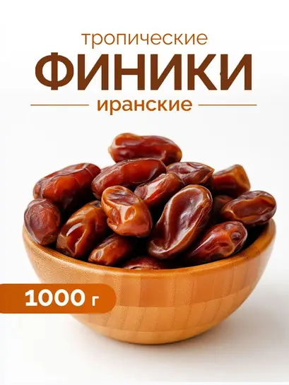 Финики иранские 1 кг (с банками-партнерами)
