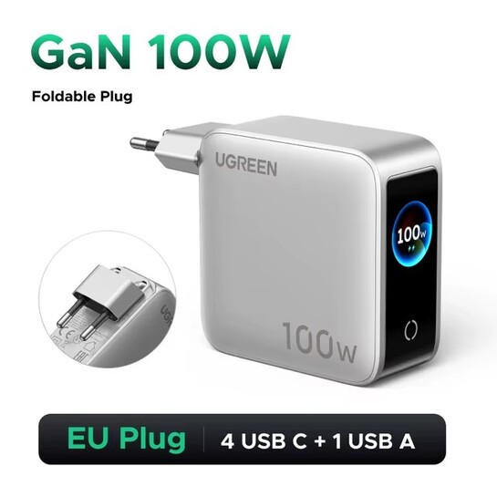 Зарядное устройство UGREEN X773 100W Nexode Pro 5-Port GaN