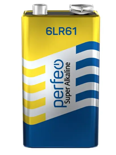 Батарейка крона PERFEO 6LR61 9V, алкалиновая, щелочная