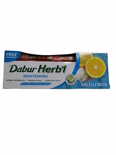 Зубная паста Dabur Herb'l WHITENING SALT & LEMON, 150 г