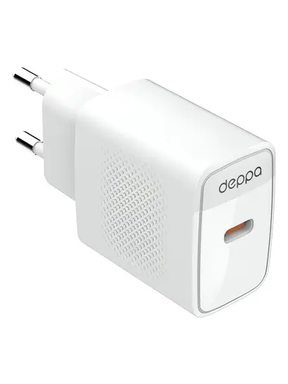 Сетевое зарядное устройство Deppa USB-C, PD 3.0, 33W (с банками партнерами)