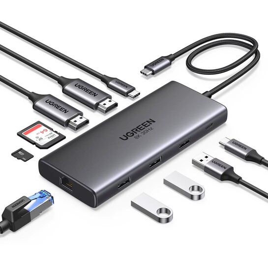 USB-хаб (адаптер) Ugreen 10-в-1 CM639