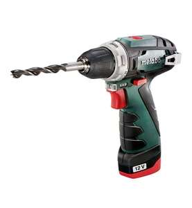 [Спб, Карелия] Аккумуляторная дрель-шуруповерт Metabo PowerMaxx BS Basic, 12 В, 2.0А·ч х2, кейс