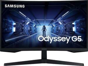 Монитор Samsung G5 Odyssey 27", изогнутый экран 1000R, 144 Гц, 1 мс, FreeSync, WQHD (из-за рубежа)