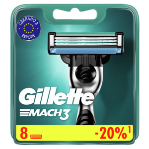 Сменные кассеты Gillette Mach3 8 шт