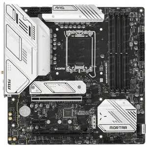 Материнская плата MSI MAG B760M MORTAR WIFI (LGA 1700, 4xDDR5-5600 МГц, 2xPCI-Ex16, 2xM.2, Micro-ATX)