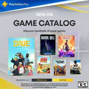 В PS Plus Extra и Deluxe в апреле добавят 16 игр