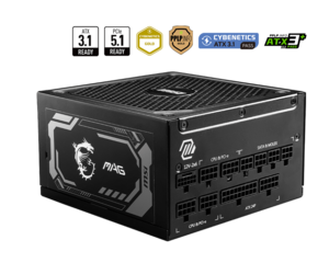 Блок питания MSI MAG A1000GL PCIE5 1000W 80 Plus Gold, модульный, 16 pin (12VHPWR) (с WB кошельком)