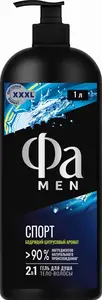 Гель для душа мужской Фа MEN Спорт, 1000 мл (1 литр) с картой OZON