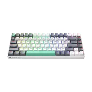 Игровая клавиатура проводная Machenike K500-B84 white/grey (цена с ozon картой) + 179 баллов