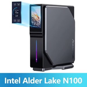 Мини-ПК ACEMAGIC S1 Mini PC Gamer (Windows 11, Intel N100, DDR4 16 ГБ, 512 ГБ, WIFI5)