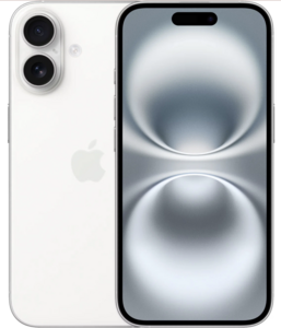 Смартфон Apple iPhone 16, 128 ГБ, Dual nano SIM + eSIM, белый + пошлина 7283₽