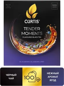 Чай в пакетиках чёрный CURTIS Tender Moments, 100 шт