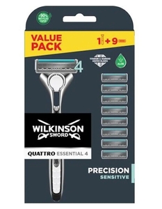 Бритвенный станок Wilkinson Sword + 9 Кассет Quattro Titanium PRECISION