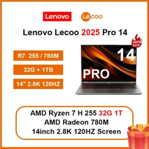 Ноутбук Lenovo Lecoo Pro 14, 14", IPS, 2.8К, R7, 32 Гб/1 Тб, Radeon 780M, Windows 11 (по карте ozon) + 4816₽ пошлина