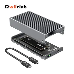 Корпус SSD Qwiizlab Fanless Magnetic USB4 M.2 NVMe 40 Гбит/с (с Озон картой, из-за рубежа)