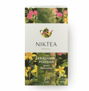 Чай зеленый NikTea Krasnaya Polyana, в пакетиках, 25 шт
