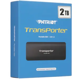 Внешний SSD Patriot Transporter PTP2TBPEC 2000 ГБ (с ВБ кошельком)