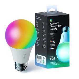 [Омск] Умная лампа Sber с адаптивным светом, E27/A60/9 Вт/806 Лм/WiFi