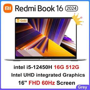 Ноутбук Xiaomi Redmi Book 16 2024, 16", 16/512ГБ, Intel Core i5-12450H