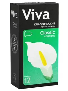 Презервативы классические 12 штук VIVA (с картой OZON)