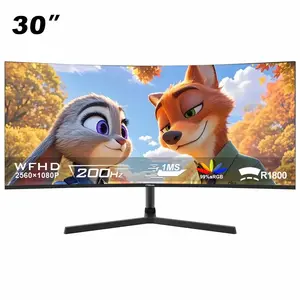 Изогнутый игровой монитор FYHXele 30' (2560x1080P 2K 200 Гц 21:9 IPS AMD VESA 100*100 мм) (с картой Пэй)