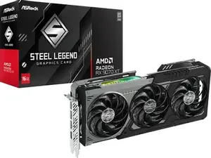 [МСК] Видеокарта ASRock AMD  Radeon RX 9070XT RX9070XT SLD 16G 16ГБ Steel Legend, GDDR6, Ret