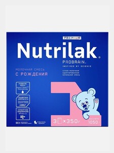 Смесь детская Nutrilak Premium 1, молочная, сухая, адаптированная, с рождения 1050 г