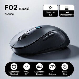 Беспроводная мышь Baseus F02 Bluetooth 5.2 + 2.4G