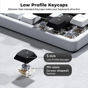 Кейкапы Womier XVX BOW Low Profile Keycaps Skyline R2 