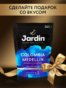 Кофе натуральный растворимый сублимированный Jardin Colombia Medellin, 240 г (с картой OZON)