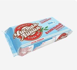 Мороженое пломбир Чистая Линия БЗМЖ 200 г