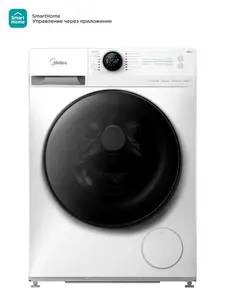 Стиральная машина Midea MF200W80WBS/W-RU, с паром, сенсор, 8 кг (с картой Пэй)