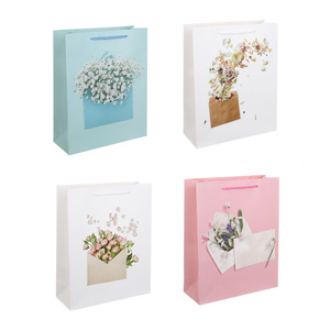 Пакет Fntastic подарочный, L 26x32x10см, глиттер, бумага, 4 дизайна