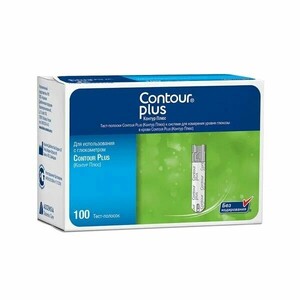 Тест-полоски для глюкометра Plus Contour/Контур 100 шт.