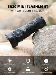 Мини LED фонарик SOFIRN SR20 1200LM CSP2323 на аккумуляторе 18350 (цена с картой Озон)