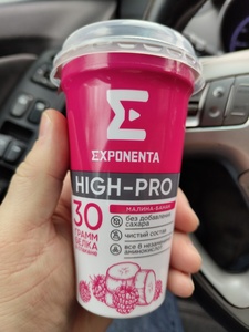 [СПб] Напиток кисломолочный Exponenta High-Pro малина-банан 250 г