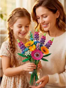 Конструктор Levalina Букет полевых цветов (с ВБ кошельком)