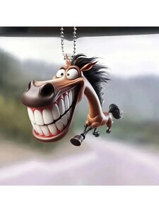Акриловый кулон 2D Лошадь с большим ртом (с картой OZON, из-за рубежа)