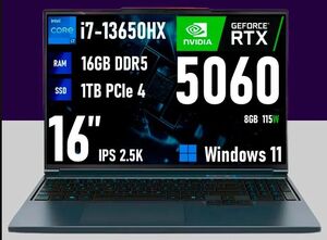 Игровой ноутбук MECHREVO X, 16" IPS 2.5K Core i7-13650HX, RTX 5060 (с ВБ кошельком)