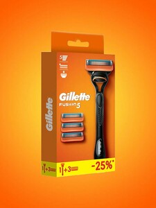 Мужская бритва Gillette Fusion5, 4 кассеты