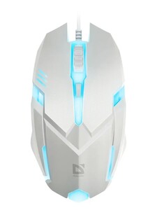 Мышь проводная DEFENDER Cyber MB-560L white, USB, 1600dpi, 4but (с картой OZON)