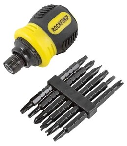 Отвертка Rockforce RF-32807MR(51771) реверсивная с набором бит специальных (при оплате Я.пэй, Альфа)