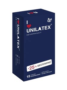 Презервативы UNILATEX Extra Strong, 12 шт. + 3 шт. в подарок (с бонусами продавца)