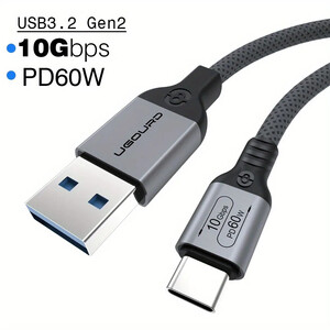 Кабель UGOURD USB-A USB type-C USB 3.2 3м (из-за рубежа, с картой OZON)