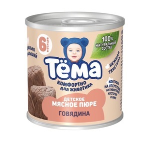 Пюре Тёма мясное из говядины с 6 мес. 90г