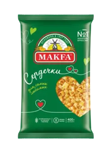 Макароны Makfa Сердечки 400 г (с ВБ кошельком)