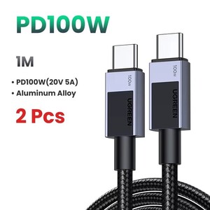 Комплект из 2 шт. UGRЕЕN USВ-C кабель РD100W