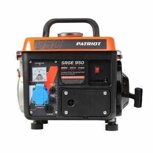 Генератор бензиновый PATRIOT Max Power SRGE 950, 0.8 кВт, 220 В, 2 лс, двухтактный