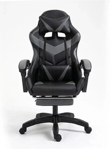 Игровое компьютерное кресло, черно-серое (с картой OZON)